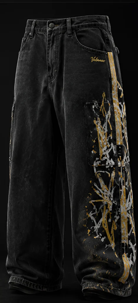 VALMANO Graffiti Panel Denim