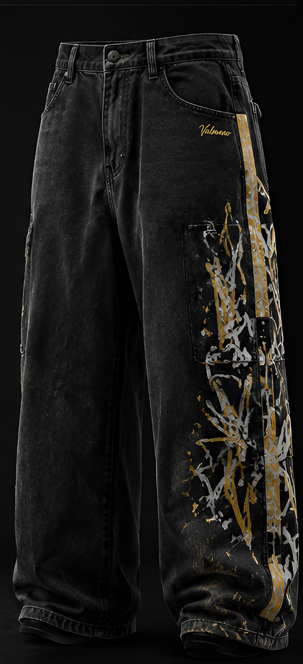 VALMANO Graffiti Panel Denim