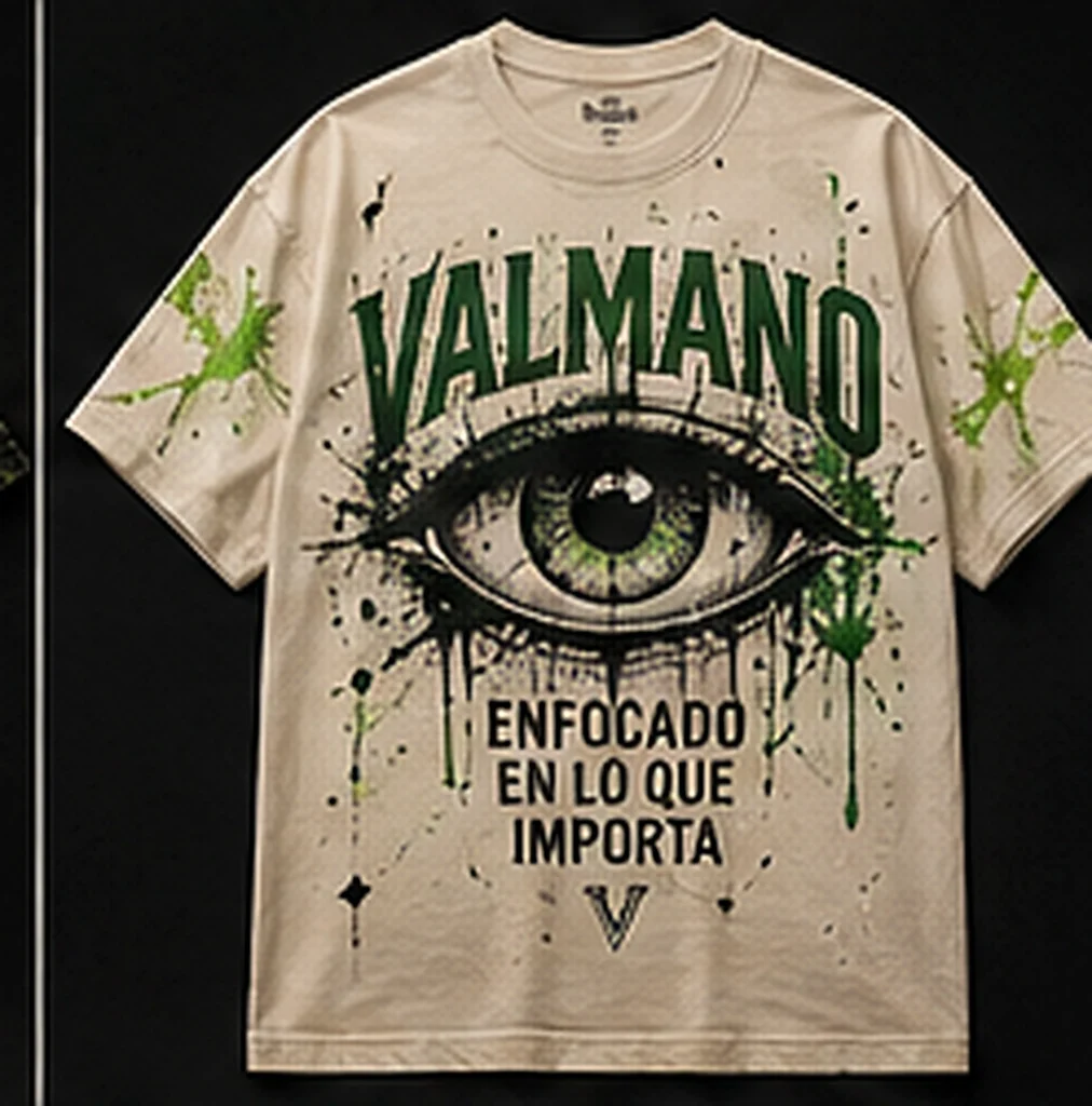 VALMANO Oversize T-Shirt Eye Focus