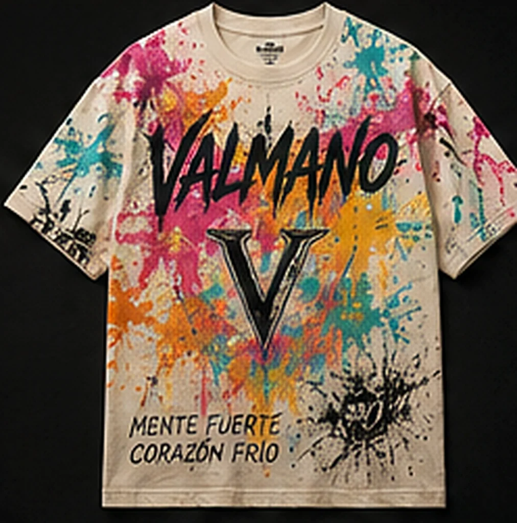 VALMANO Oversize T-Shirt Splash