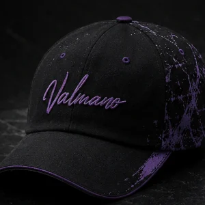VALMANO Purple Script Cap