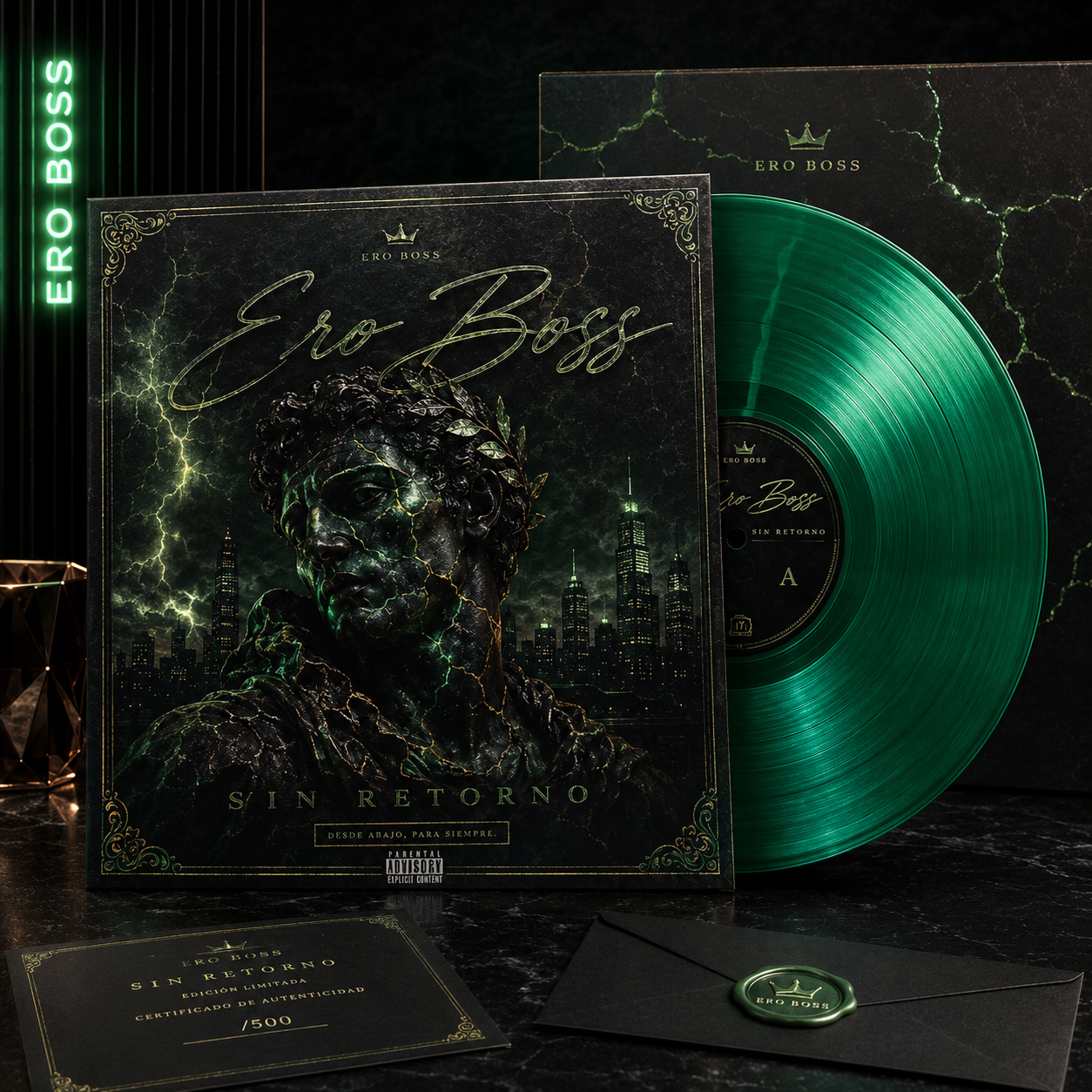 ERO BOSS · SIN RETORNO — Vinilo Verde Coleccionista